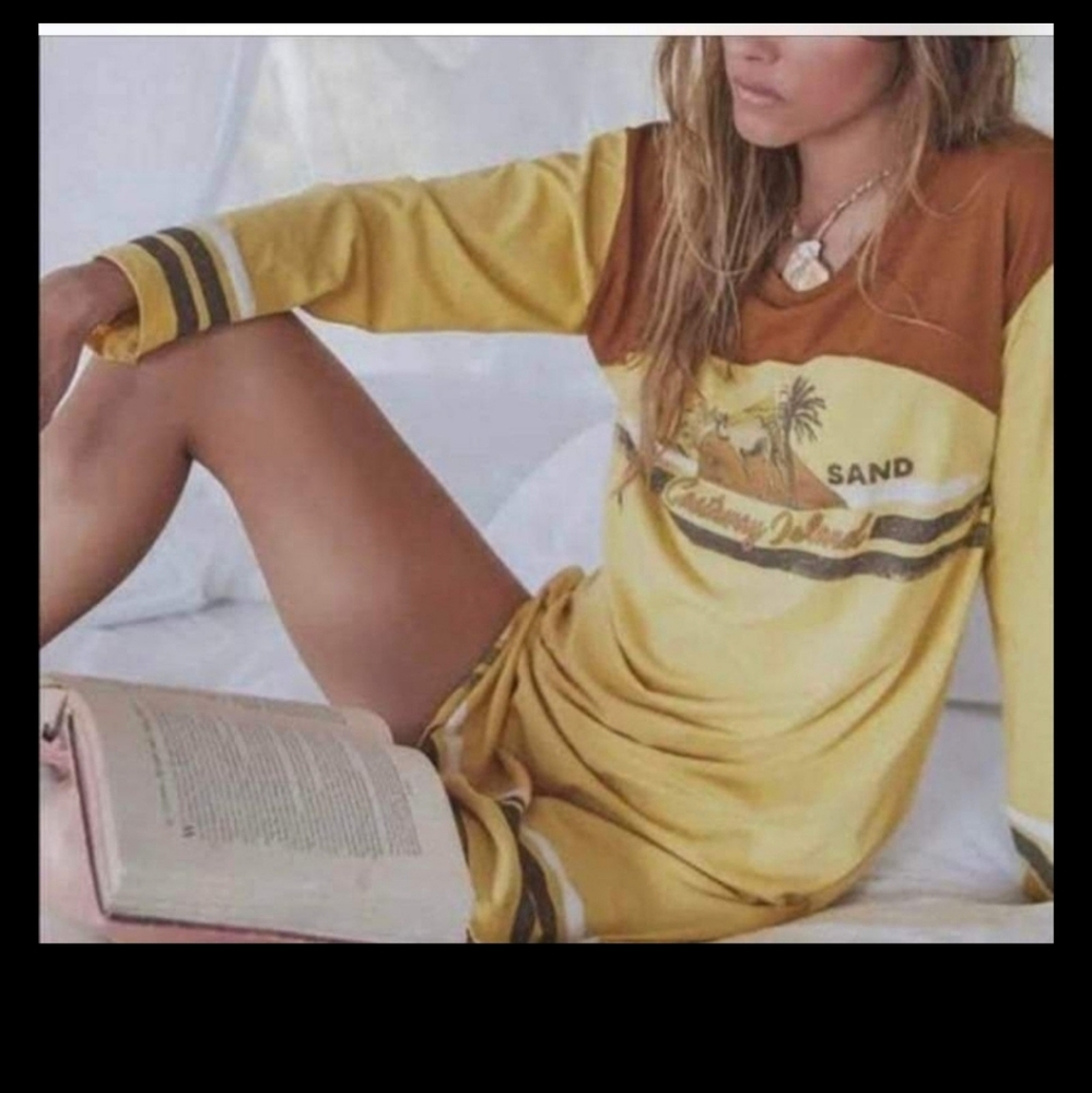 Spell white sands tee dress organic cotton